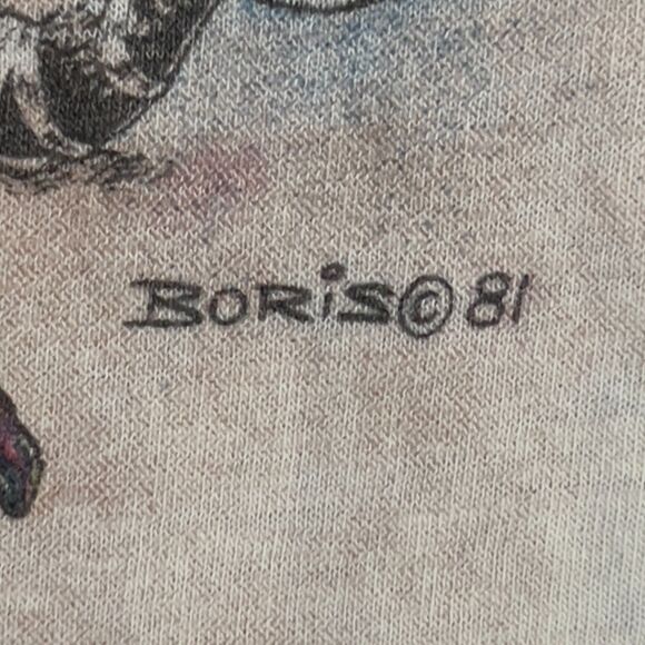 RARE! Vintage 80s Molly Hatchet Take No Prisoners World Tour Raglan 3/4 Sleeve M - Picture 4 of 10